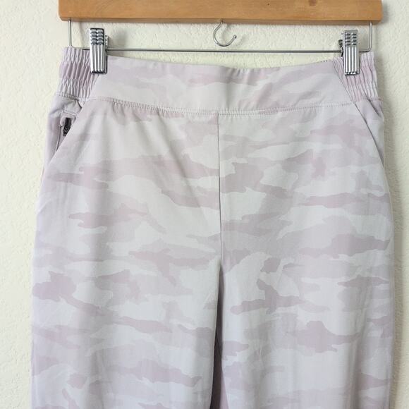 Athleta Brooklyn Ankle Pants Lined in Camo Lux Shasta Jogger Purple Size 6 - Picture 10 of 12